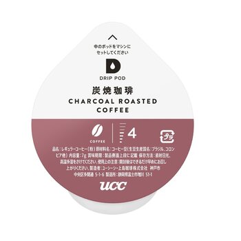 UCC DRIP POD 炭焼珈琲 12カプセル入