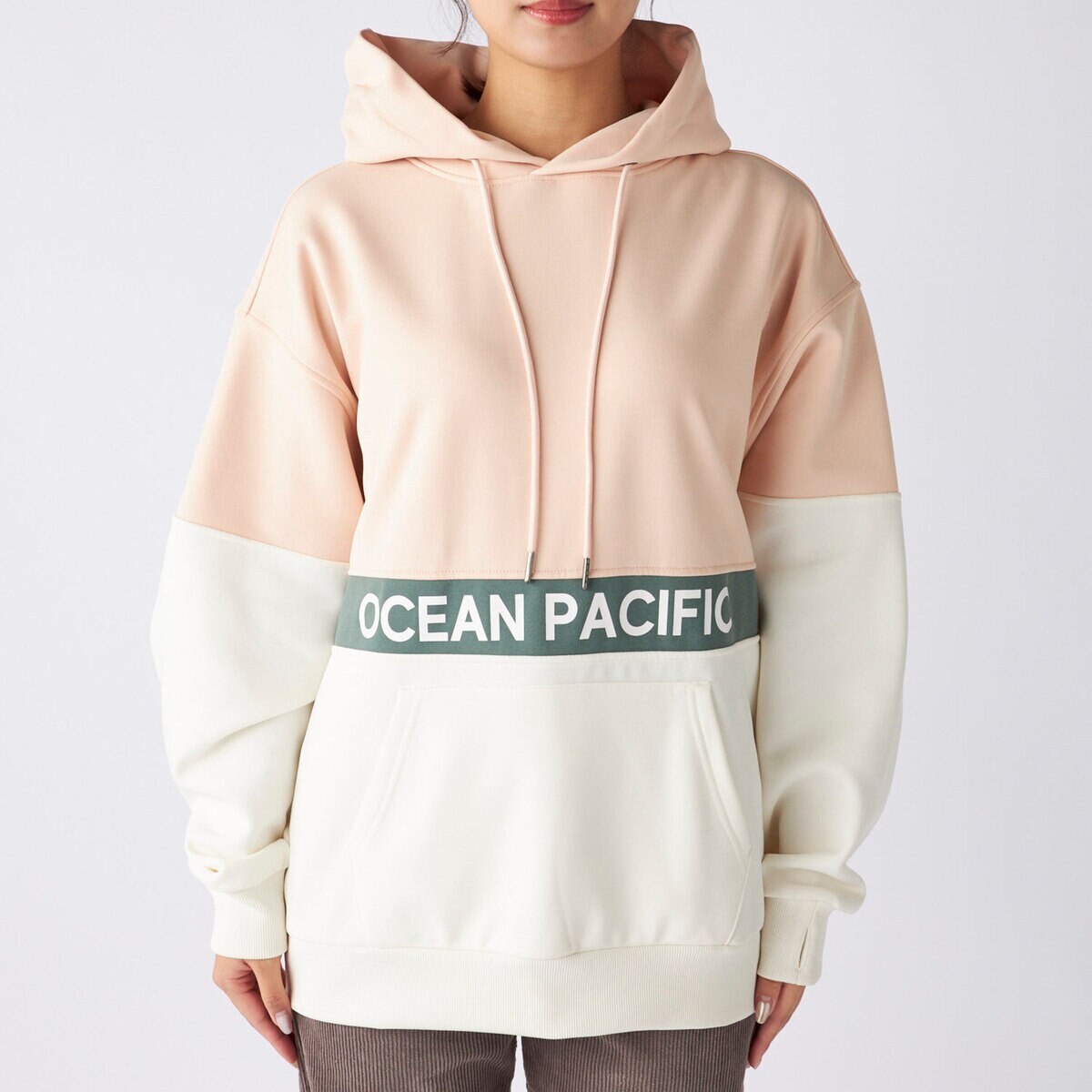 オーシャンパシフィック レディース パーカー ピンク L
