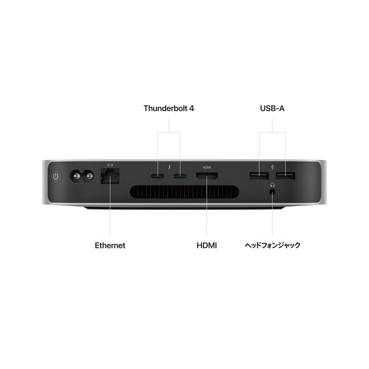 Apple Mac mini 第2世代 8コアCPU&10コアGPU/Apple M2 チップ/8GBメモリ/256GB SSD/シルバー Apple Mac mini 第2世代 8コアCPU&10コアGPU/Apple M2 チップ/8GBメモリ/256GB SSD/シルバー