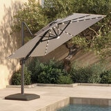 シーズンズセントリー 10フィート (3m) スクエア LED付 カンチレバー式 パラソル