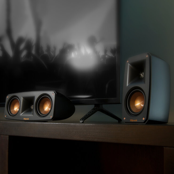 Klipsch Reference Theater 5.1 スピーカーセット Klipsch Black Reference Theater Pack 5.1 Surround Sound System