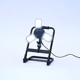 YAMAZEN 3灯LEDガレージライト/ポータブルスタンドセットGL3-0500PLS-E26SET