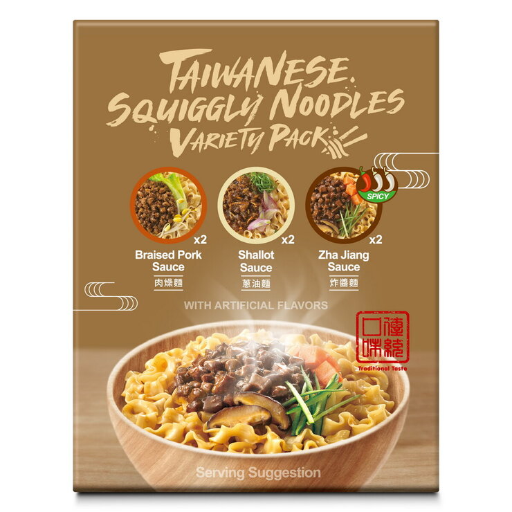 JWAY 台湾ねじれ麺 3種類ソース 6食 JWAY 台湾ねじれ麺 3種類ソース 6食