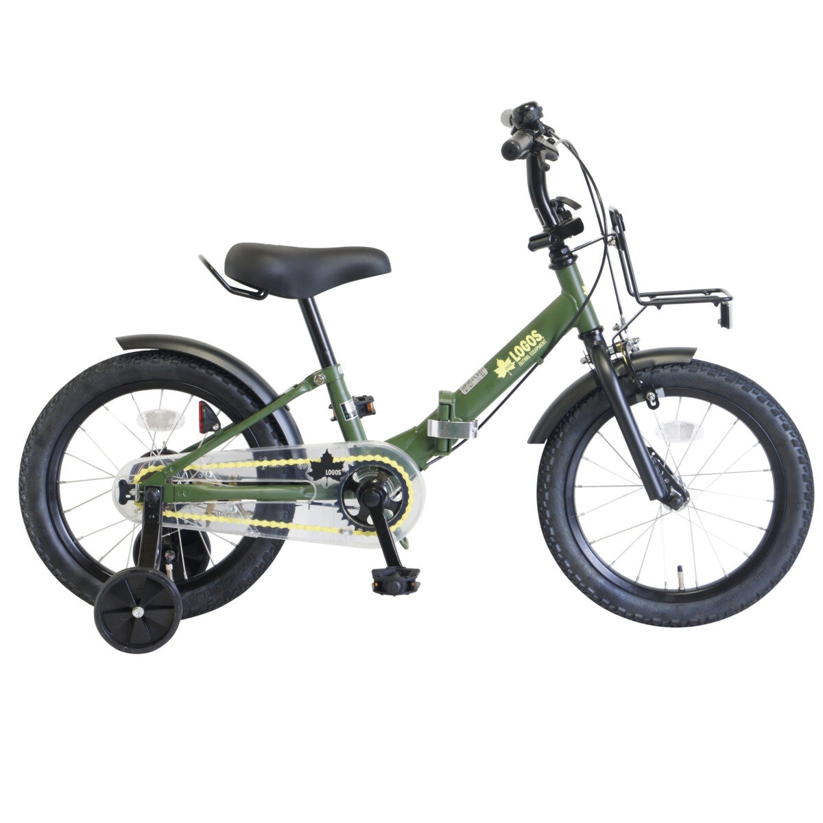 ロゴス 16インチ 子供用 折り畳み自転車 LG-16FD カーキ