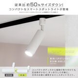 Edison Smart（エジソンスマート）ミニスポットライト ビーム角調節タイプ ダクトレール用 ブラック RST-TL167BK