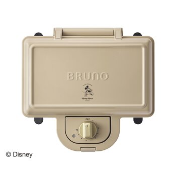 BRUNO DISNEY ホットサンドメーカー ダブル ベージュ BOE136-BE