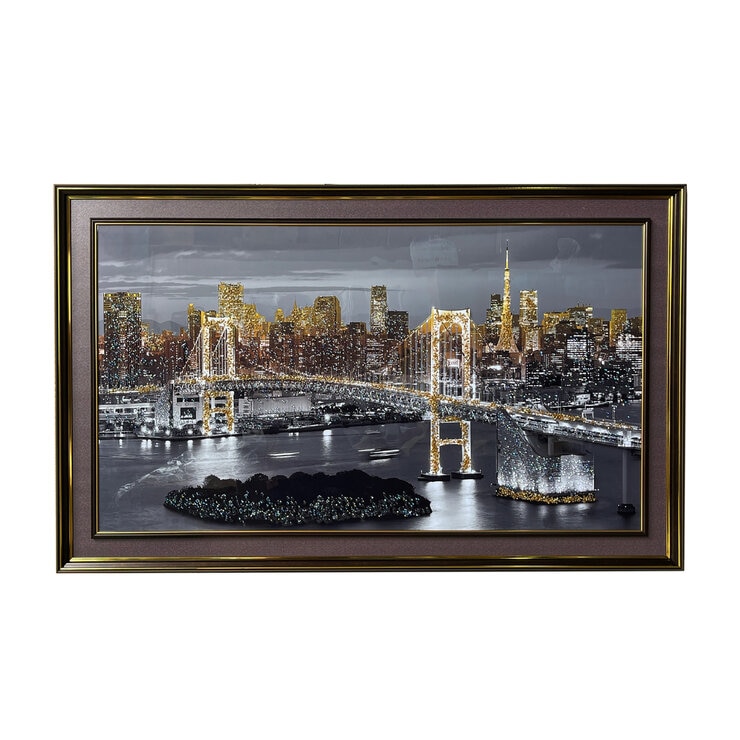 クリスタルアート レインボーブリッジ 134 x 85cm | Costco Japan