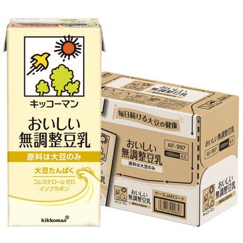 キッコーマン無調整豆乳1L x 6 キッコーマン無調整豆乳1L x 6