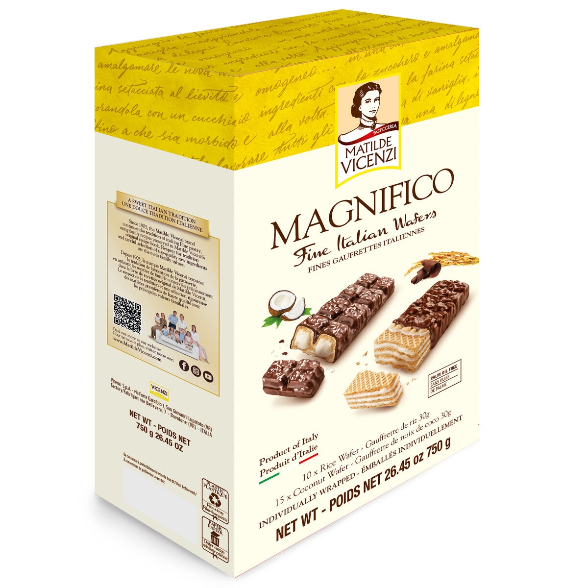 ヴィセンチ マニフィコ ライス＆ココナッツ ウエハース 750ｇ