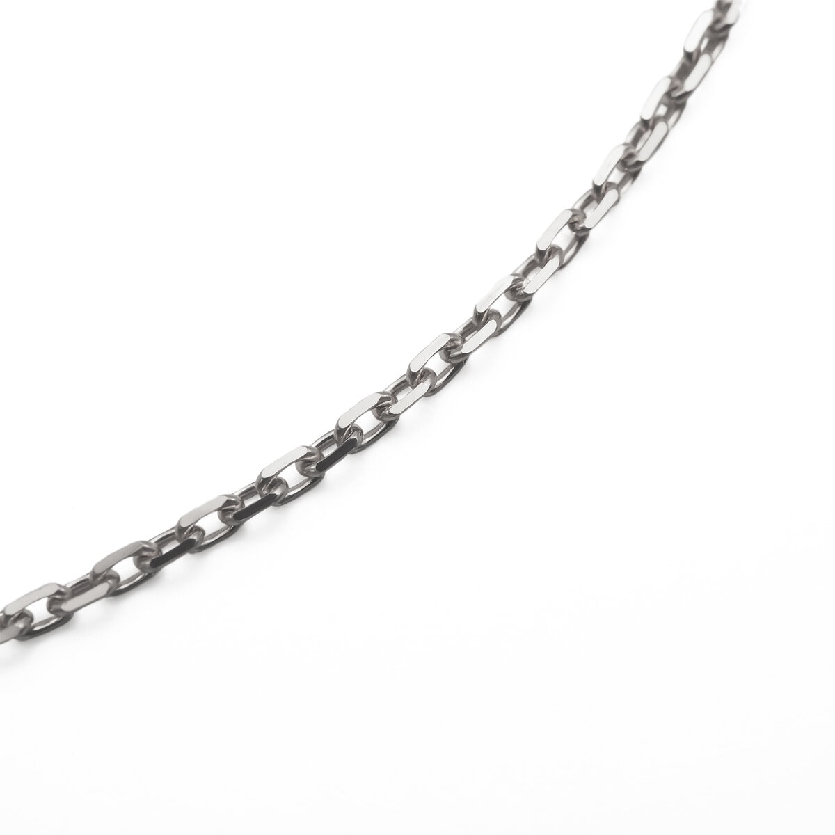 プラチナ チェーンカットアズキネックレス 45cm 幅 1.2ｍｍ 約3.5g