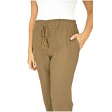 ブリッジ レディース リネン パンツ タイガーズ アイ L