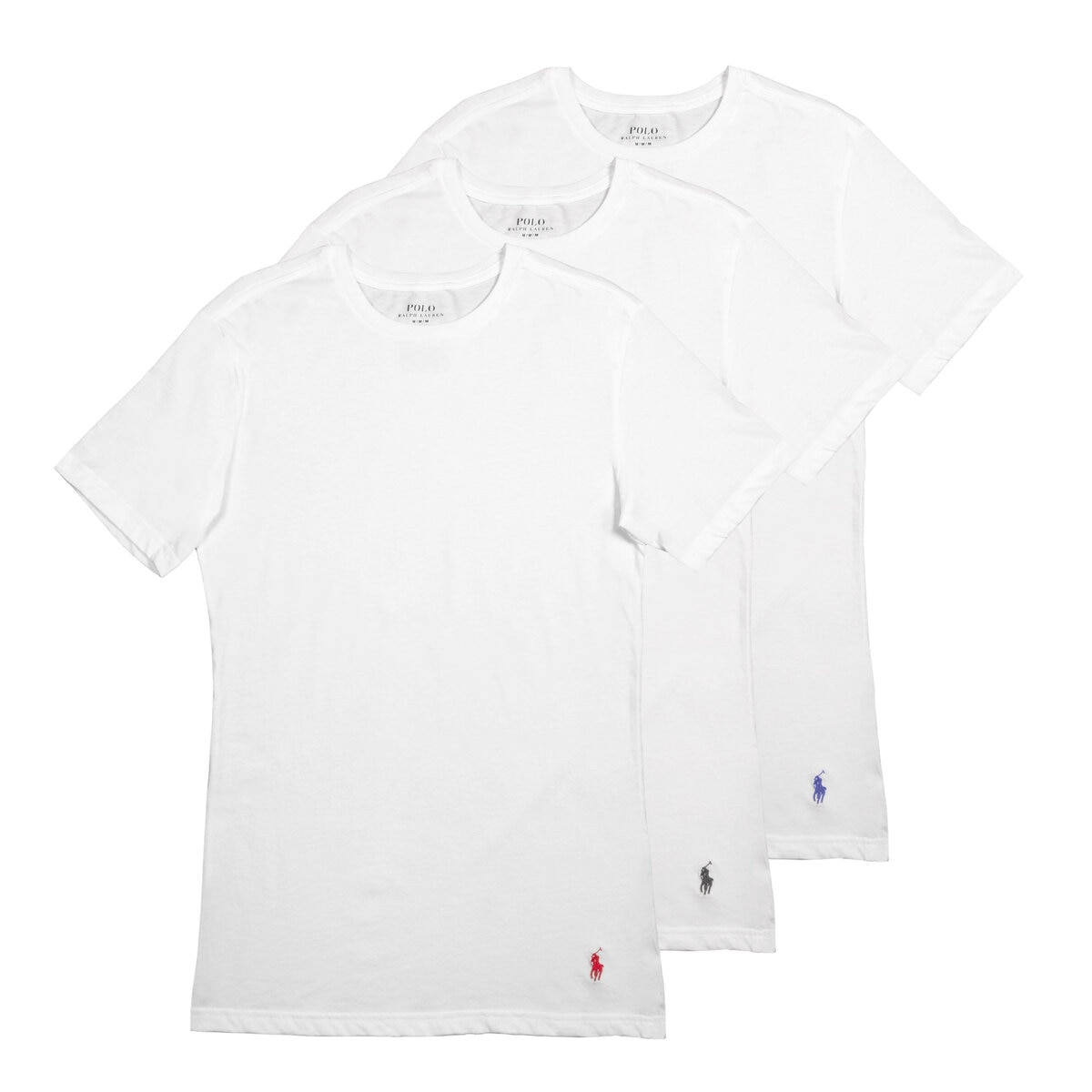 ポロ ラルフローレン メンズ クルーネック Tシャツ 3枚組 ホワイト L