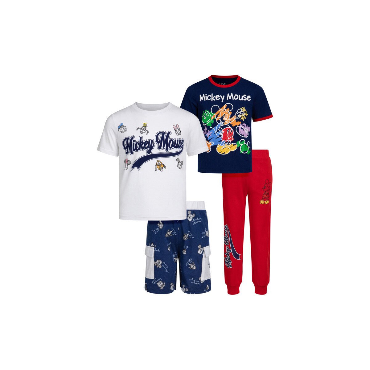 キャラクター キッズ Tシャツ＆パンツセット 4枚組 ミッキー 7