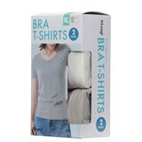 アツギ カップ付Tシャツ 2枚組 アイボリー/ベージュ XL