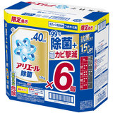 アリエール 洗濯洗剤 液体 除菌成分プラス 詰め替え1,000g x 6