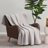 CHENILLE 大判ひざ掛け 152cm x 177cm グレー