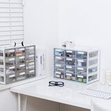 シスマックス 小物収納キャビネット  引き出し12個 クールグレー