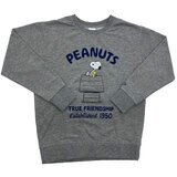 フルーツ オブ ザ ルーム スヌーピー レディース クルー スウェット ライトグレー S