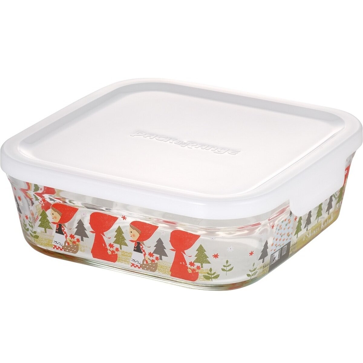 イワキ ニューパック & レンジ シンジカトウシリーズ 800ml 2点セット 森の赤ずきん