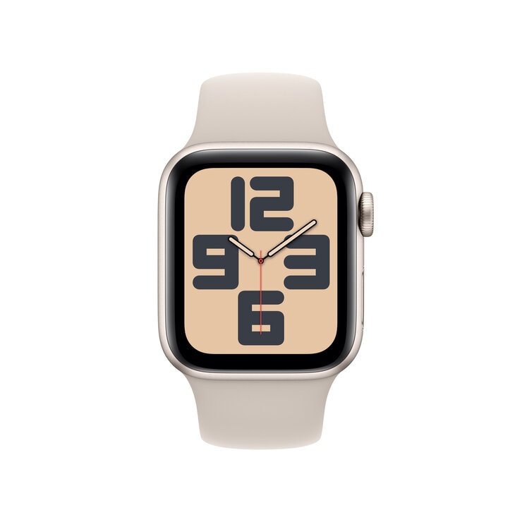 Apple Watch SE2（GPSモデル）- 44mmスターライトアルミニウムケースとスターライトスポーツバンド - S/M