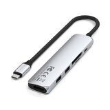 Satechi 6-in1 USB-C スリムマルチポートアダプター シルバー