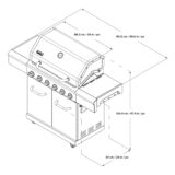 Nexgrill Deluxe 6バーナーガスグリル LPガス・屋外専用