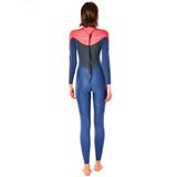 リップカール オメガ スチーマー 女性用 3/2mm バックジップ ウェットスーツ 113WFS スレートローズ 10号