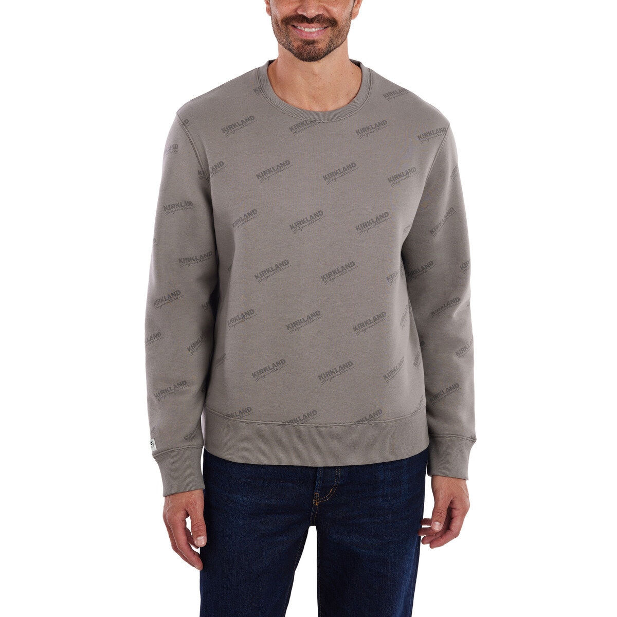 カークランドシグネチャー ユニセックス クルーネック スウェット ムーンダスト XS/S