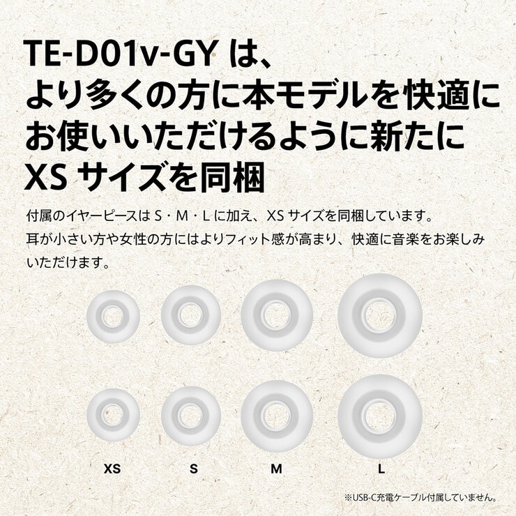 AVIOT 完全ワイヤレスイヤホン TE-D01V-GY EC