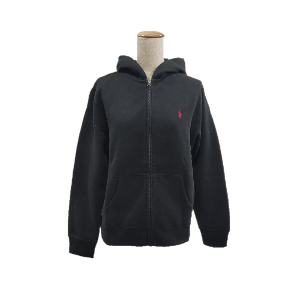 ポロ ラルフローレン ボーイズ フリース フルジップ パーカー ポロ ブラック XL