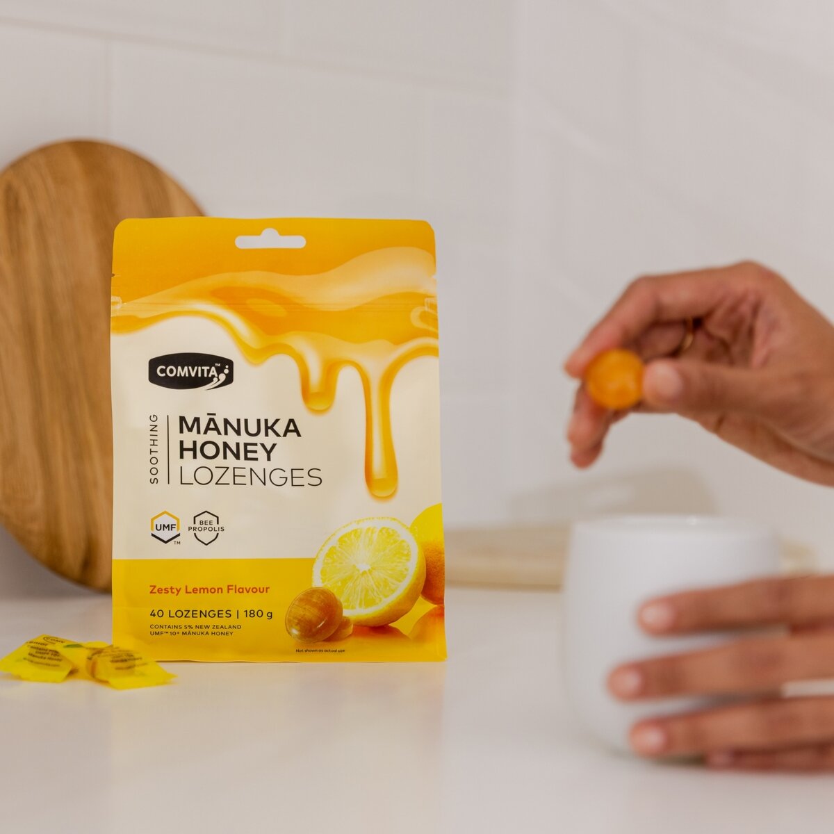 コンビタ プロポリス・レモン＆ハニーのど飴 500g　(マヌカハニーUMF10+入り）