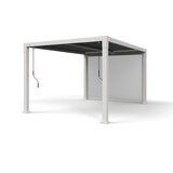 SOJAG ハナ 10 x 13フィート (3 x 4m) パーゴラ サイドスクリーン付 クリーム色