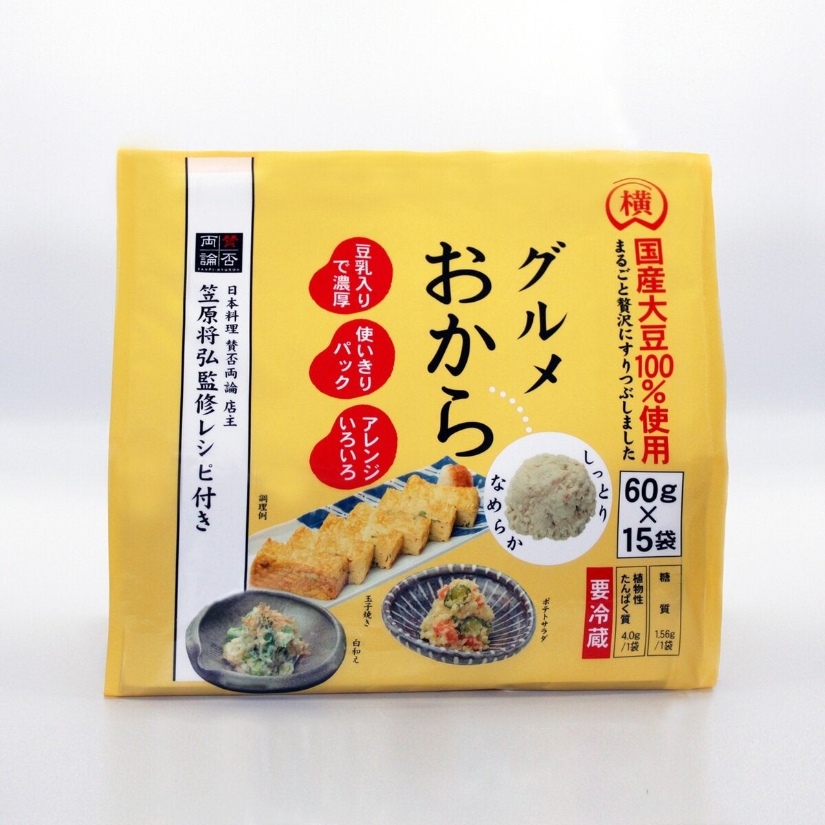 横山食品 グルメおから 60g x 15 横山食品 グルメおから 60g x 15