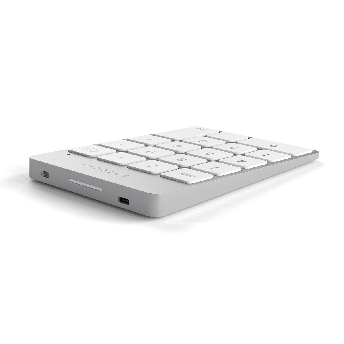 Satechi アルミニウム スリム充電式Bluetoothキーパッド シルバー