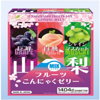 山梨 フルーツ こんにゃくゼリー 3種 78袋