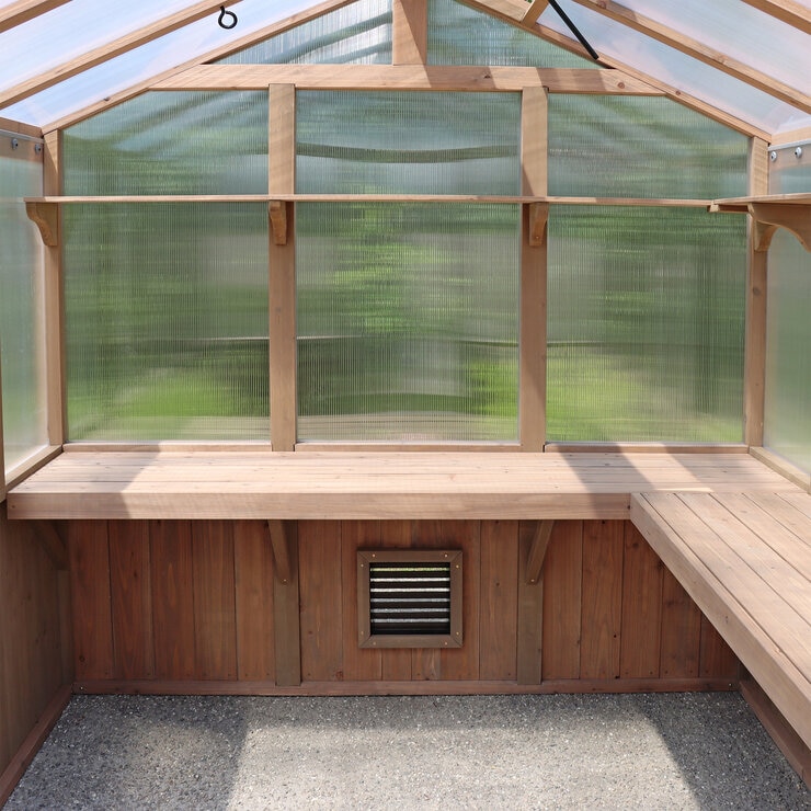 Yardistry グリーンハウス 木製温室 2.4 x 3.0m Yardistry グリーンハウス 木製温室 2.4 x 3.0m