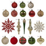 クリスマスオーナメントセット 80個入り 赤&緑 クリスマスオーナメントセット 80個入り 赤&緑