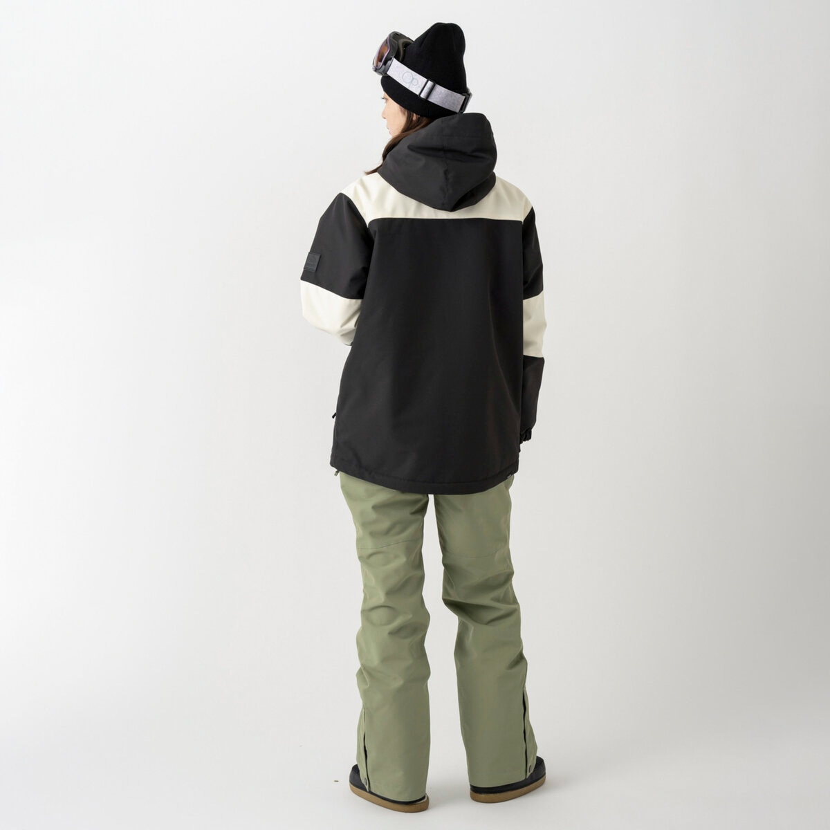 オーシャンパシフィック レディース スノージャケット ブラック / クリーム M