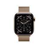 Apple Watch S11 Cellular 42mmゴールドチタニウムケースとゴールドミラネーゼループ
