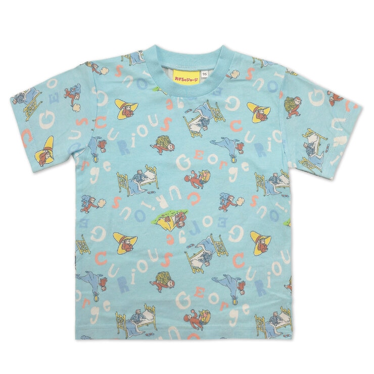 おさるのジョージ キッズ 半袖 Tシャツ 4枚組 アソートD 100