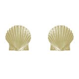 18K イエローゴルド シーシェルピアス