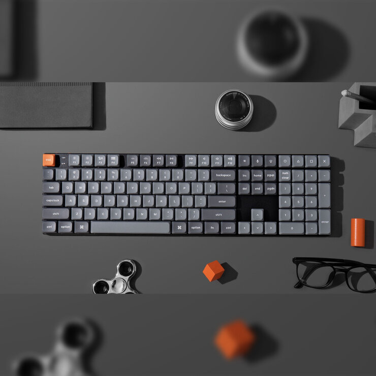 Keychron K5 Max QMK/VIA ワイヤレス カスタム・メカニカルキーボード RGB 赤軸 US配列
