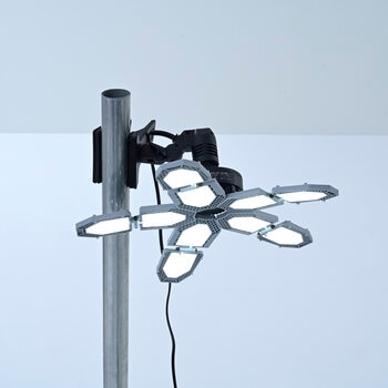 YAMAZEN 5灯LEDガレージライト/マグネットライトクリップセットGL5-1000SLCS-300SET