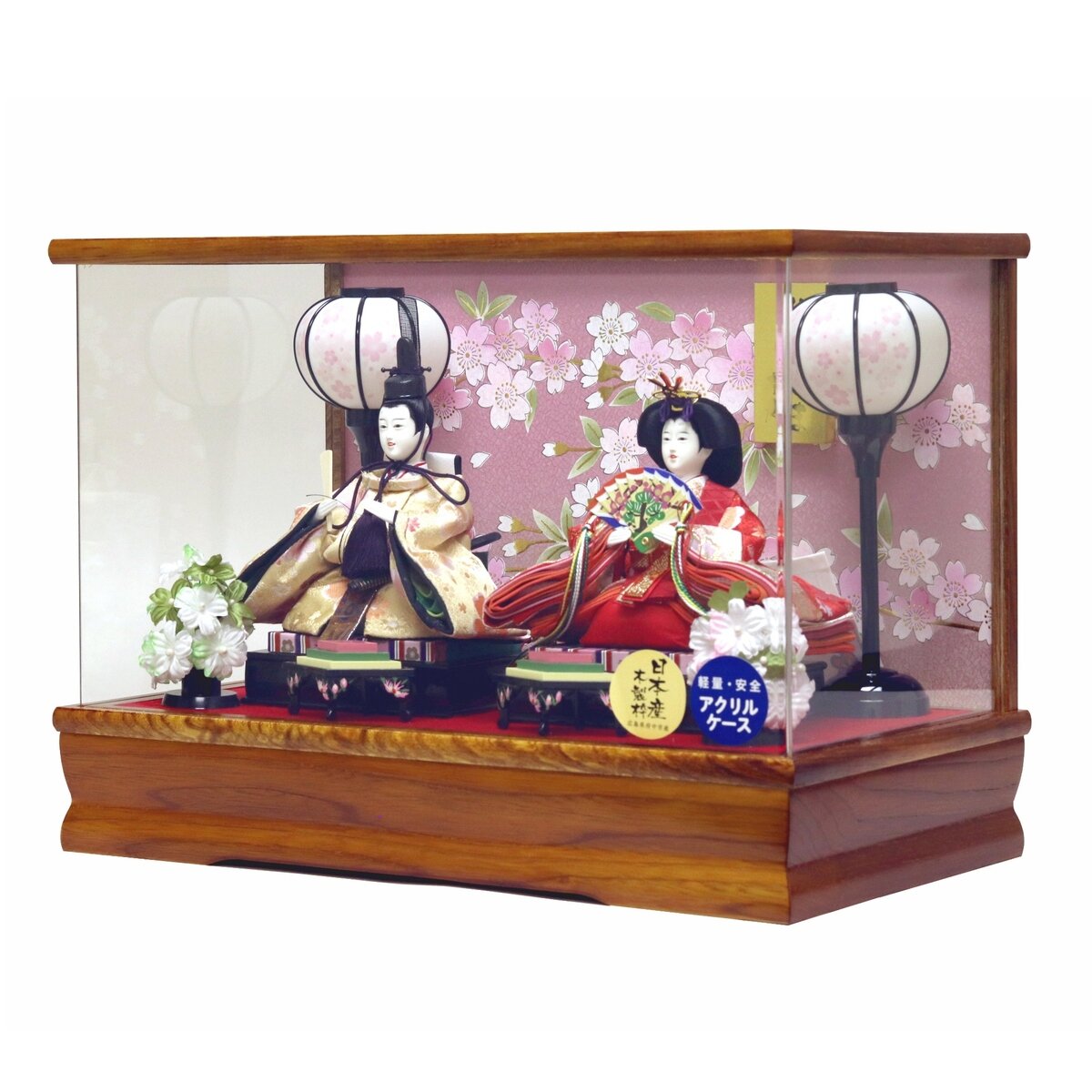 ひな人形 親王ケース飾り 0432Z