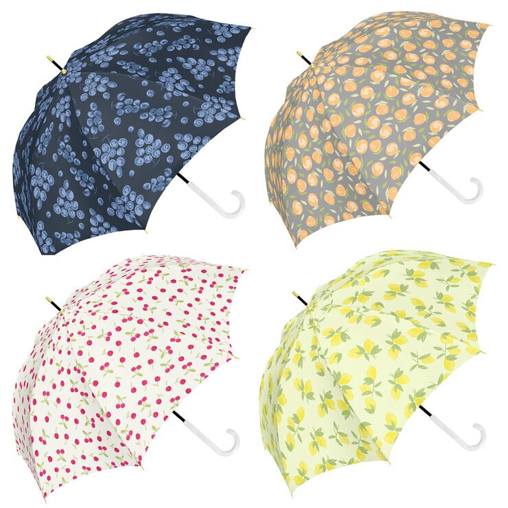 assa 雨傘長傘 RJ58 ワンタッチ 果物