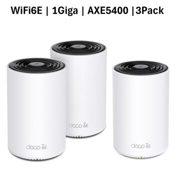 TP-Link Deco XE75 3Pack メッシュWiFi6E ルーター 2402＋2402＋574Mbps AXE5400 トライバンド IPoE IPv6対応 3年保証