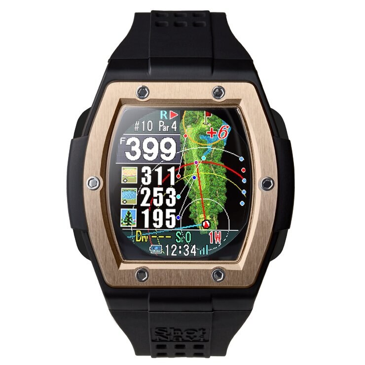 ショットナビ クレスト GPS ゴルフナビ ブラック/ローズゴールド ショットナビ クレスト GPS ゴルフナビ ブラック/ローズゴールド