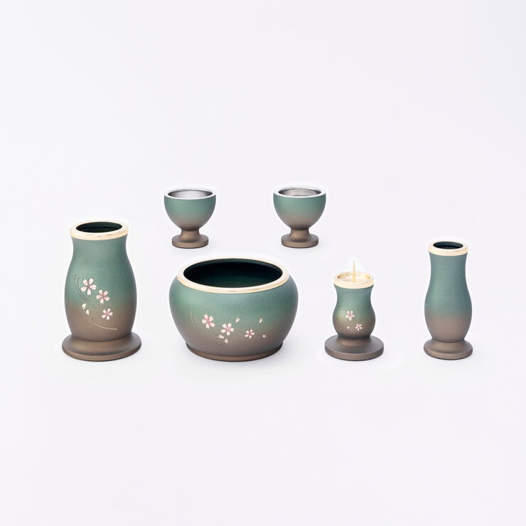 仏具 モーリス 6点セット 桜彫入 2.5 仏具 モーリス 6点セット 桜彫入 2.5