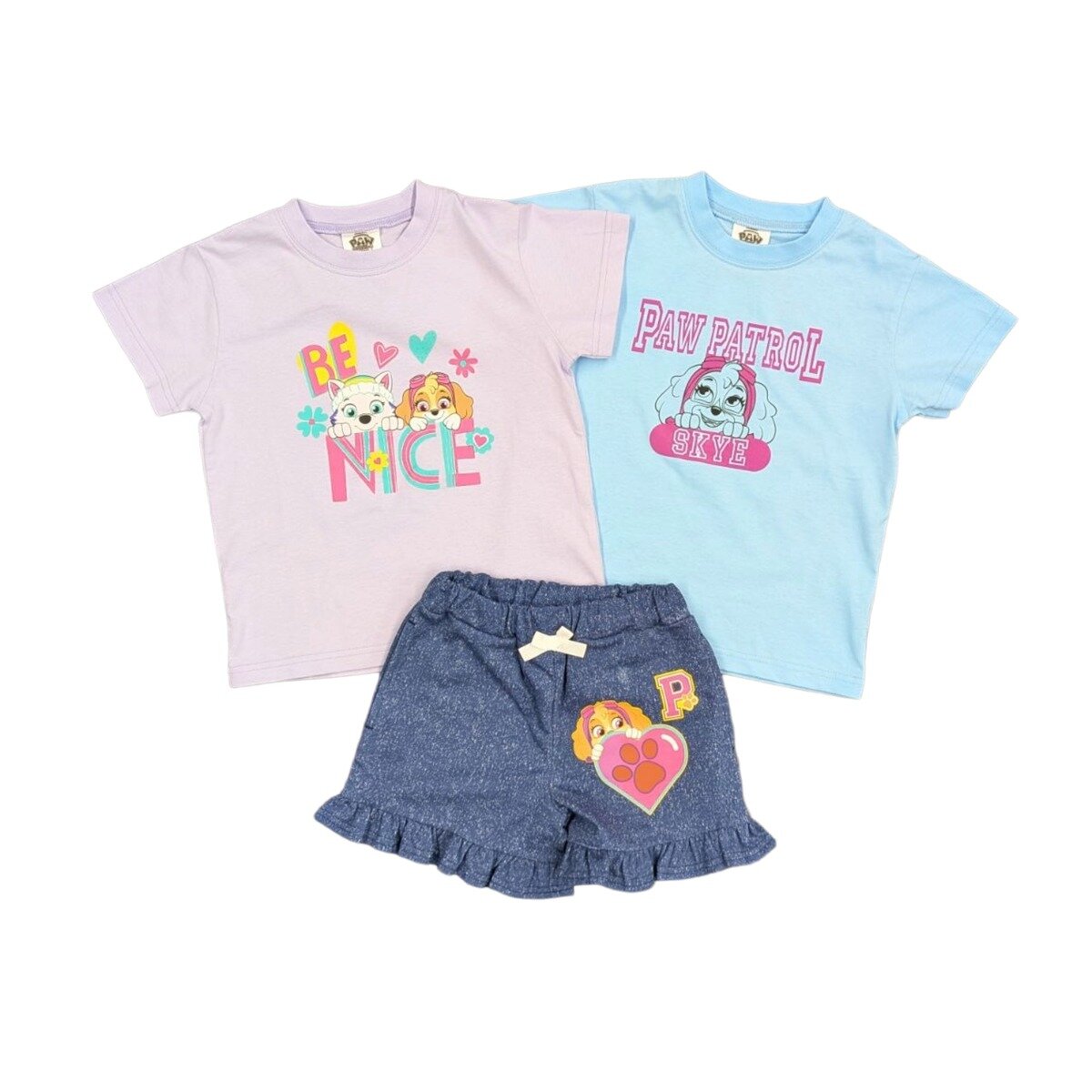 パウ・パトロール キッズ 3点セット(半袖Tシャツ2枚・ボトムス1枚) パウ・パトロール キッズ 3点セット(半袖Tシャツ2枚・ボトムス1枚)