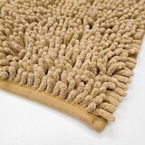 マイクロファイバー もこもこバスマット 60cm x 90cm ベージュ